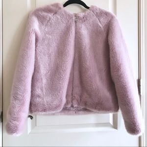 Beautiful NY & Co Pink Faux Fur Jacket